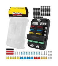 12V Fuse Block with Relay, Fuse Relay Block with Acc Interface 6 Way ATC ATO ...