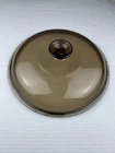 Vintage  Corning Pyrex Vision Ware Amber Replacement Lid For 10” Frying Pan