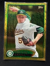 2012 Topps Gold Sparkle #2 Trevor Cahill Oakland Athletics