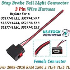 For 09-10 Ram 1500 Stop Brake Tail Light Connector Wire Harness Rear 3.7 4.7 5.7