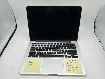 Apple MacBook Pro Retina 13  (2014, 128GB, 8GB,Big Sur, No AC) #0184 See Desc.