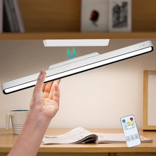 Magnetic Light Bar, 16.5in Rechargeable LED Desk Light Bar with Remote Contro...