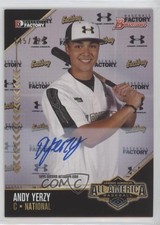 2016 Bowman Draft Under Armour All-America Game 145/225 Andy Yerzy Auto 15r3