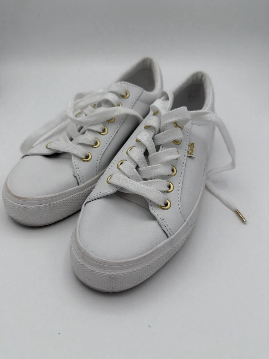 Keds Coursa Mujer Blanco Piel Deportivas Zapatos Talla Nuevo EU 42,5