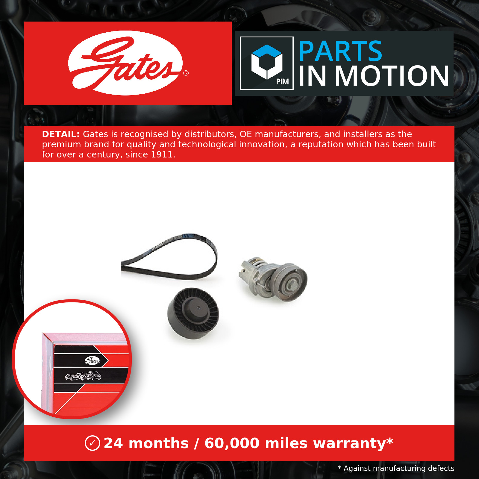 GATES-OE K096PK1693 V-Ribbed Belt Set for AUDI,SEAT,SKODA,VW - Image 10