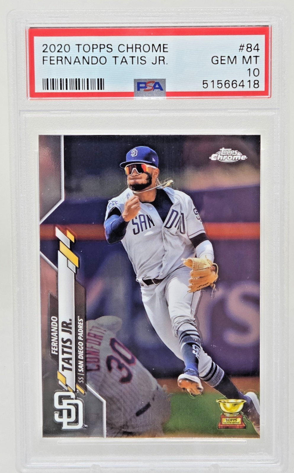 2020 Topps Chrome FERNANDO TATIS JR Baseball Card PSA 10 GEM MINT