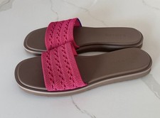 NWOB Rothy's The Slide Sandals Women's Size 9 Rouge Crochet