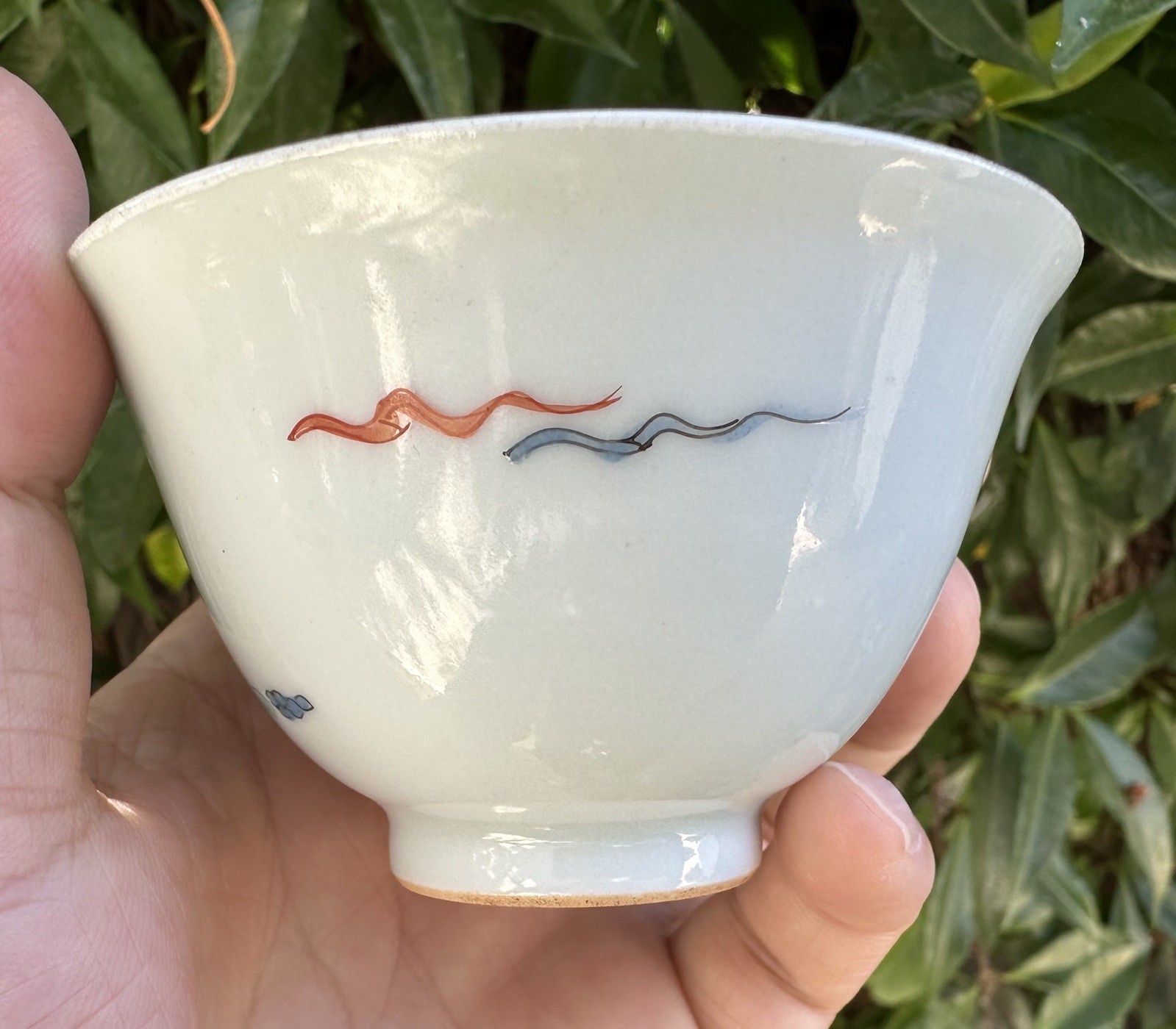 Antique Chinese 19C Famille Rose Porcelain Cup Qing Dynasty 