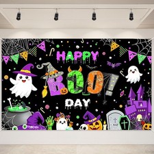 Halloween Party Backdrop Banner Horror Ghost Photography Background Decorations