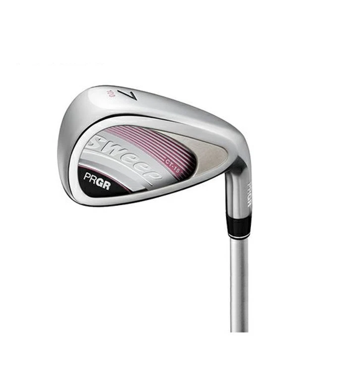 PRGR LADIES SWEEP IRON 6 CLUBS SET L-FLEX GRAPHITE #7, 8, 9, PW, AW, SW PINK - Image 2 of 4