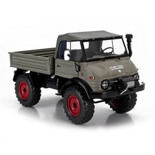 1966 MERCEDES BENZ UNIMOG U406 TRUCK LIGHT BROWN 1:18 SCALE BY SCHUCO 450061400
