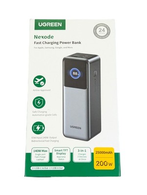 Pp3O UGREEN 200W Nexode 25000mAh Smart Power Bank PD3.1 FastCharge, Open Box