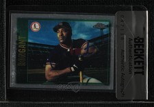 BAS 1997 Topps Chrome Ron Gant #48 Seal of Authenticity Auto 3c7