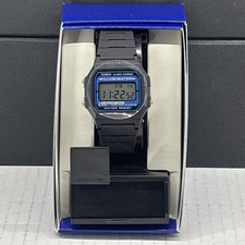 Orologio Cronografo Digitale Casio F105W-1A Cinturino Resina Nero Sveglia Illuminatore NUOVO