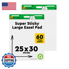 Post-It Easel Pad Made Recycled Paper 25 In X 30 In White 30 Sheets/Pad 2