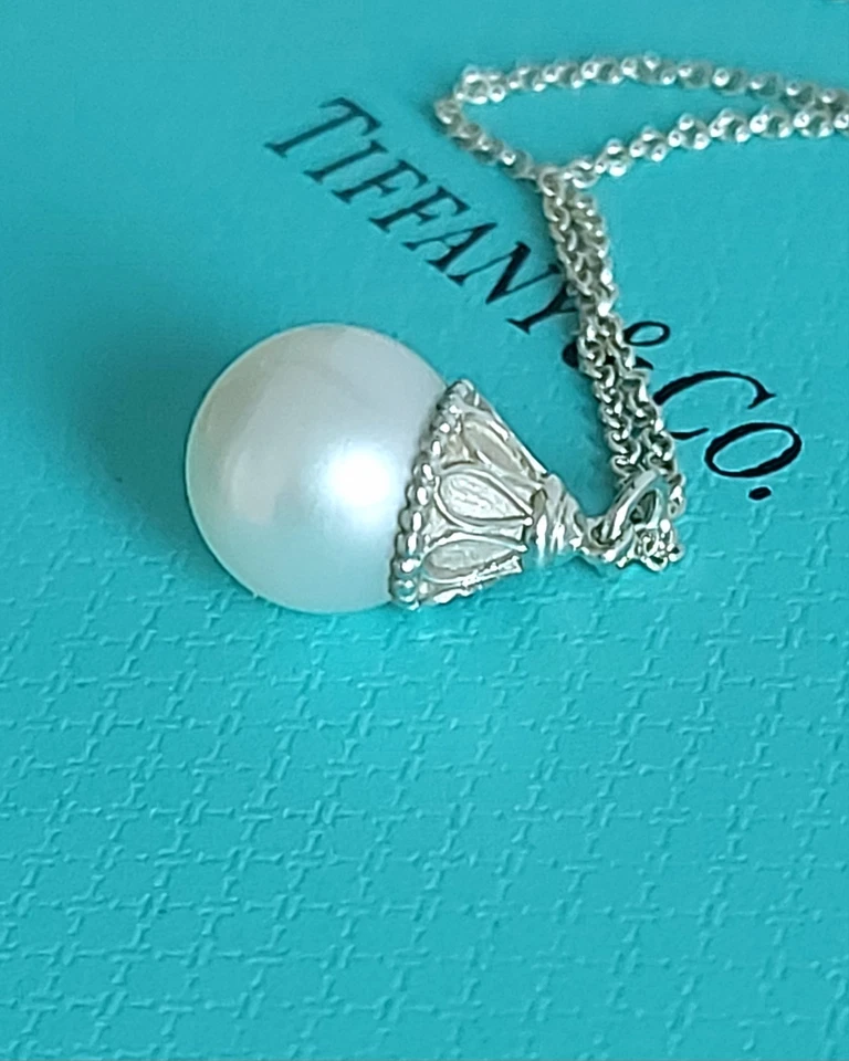 Rara Collana Tiffany con Perla - Immagine 3 di 4