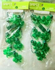 Spritz Green Lucky Charm Led Light Up Necklace - New - St Patrick