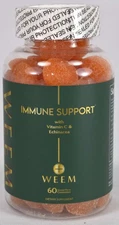 New Factory Sealed Bottles of Weem Immune Support Gummy Supplements - 60 count