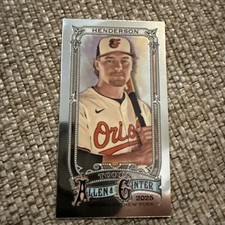 2025 Topps Allen & Ginter Chrome GUNNAR HENDERSON Mini Card #79 Orioles
