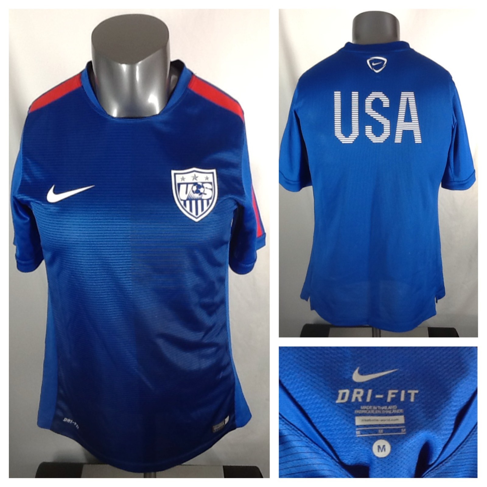 Nike USMNT 2014-2015 USA National Team Soccer Dri-Fit Training Jersey Men’s Med