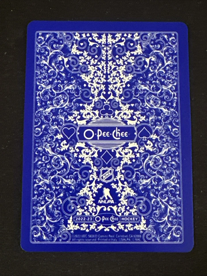 2022-23 O Pee Chee Playing Card 7 Spades Mitch Marner Toronto Maple Leafs - Image 2 of 2