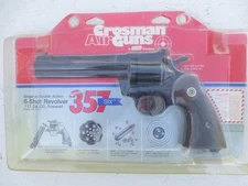 Vintage CROSSMAN AIR GUN PISTOL 357 six .177 Pellet For REPAIR/PARTS