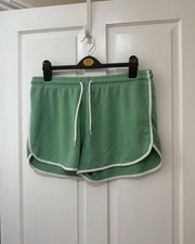 Green and White Shorts From Primark Size L (14/16) Good Condition
