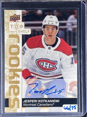 Kotkaniemi, Jesperi - 2019 Upper Deck The National - Top Shelf - Autograph-66/75