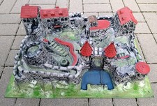 Burg Drachenburg Ritterburg Festung Burganlage für Gartenbahn, Modell Eisenbahn 