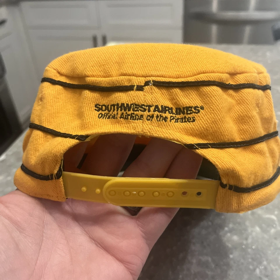 Pittsburgh Piratas Amarillo Pastillero Snapback Gorra Gorra Ajustable OSFM Réplica SGA Foto 4 de 4