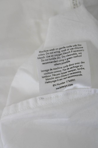 Merlette Womens Short Sleeve Crew Neck Ladder Lace Sol Top White Cotton Size XS - Picture 6 of 6