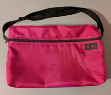 Vintage Starite Pink Cassette Tape Carrying Case 30 Tape Capacity Zipper Pouch