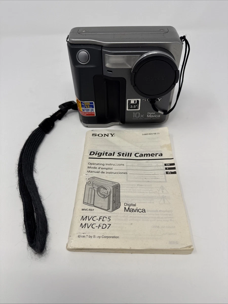 Sony Mavica MVC-FD7 Digital Floppy Disk Camera w/Manual WORKS w