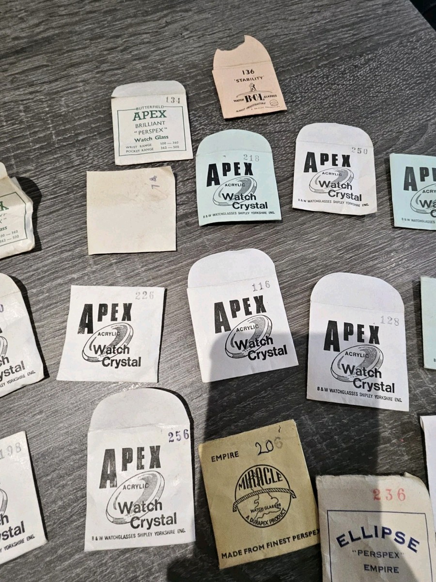 42 WATCH CRYSTALS NOS APEX NUPEX CHAMPIONS OVA BCL MIRACLE | eBay UK