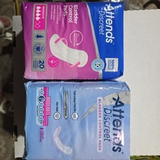 Attends Discreet Women's Maximum Long Bladder Control Pad 20 Count