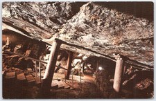 Old New-Gate Prison Mine Tunnels Connecticut Postcard 1707 Copper Mine