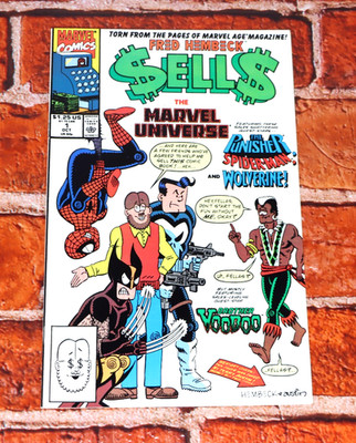 1990 Fred Hembeck Sells The Marvel Universe #1 VF+