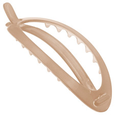 Paris CP3458 French Hair Barrette Clip, Flexible Ponytail Holder No Metal Parts,
