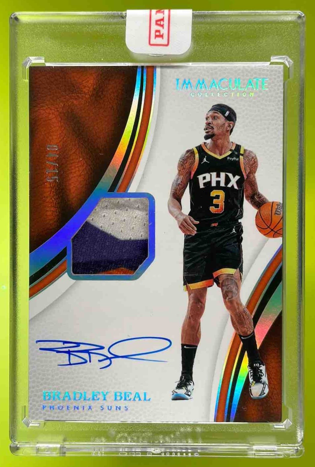 2024 Panini Immaculate Bradley Beal Patch Auto International Red /15 Suns