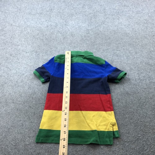Polo Ralph Lauren Polo Shirt Boys 4 Toddler Multi Color Striped Short Sleeve - Picture 7 of 7