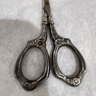 Period Art Deco Daffodil Sterling Silver Curved Trimming Scissors 925 — photo 3