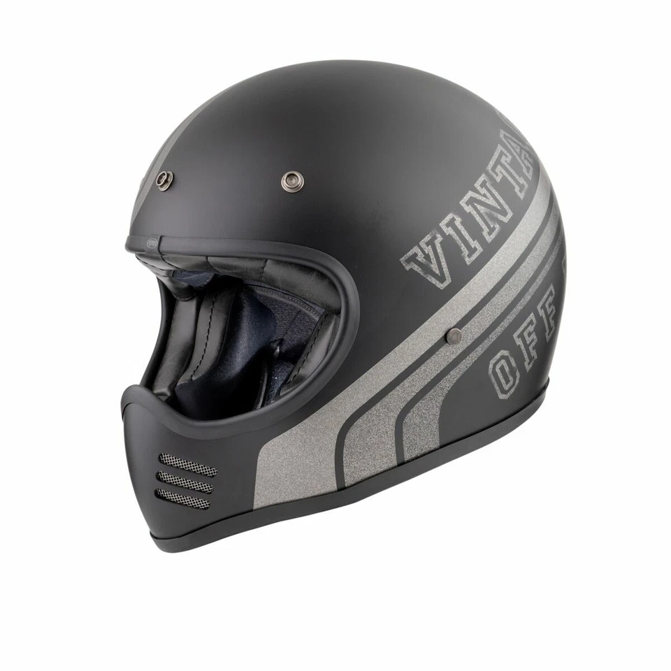Casque Helmet Intégrale Cross Vintage en Fibre MX BTR9 Bm PREMIER Taille L - Photo 1/1