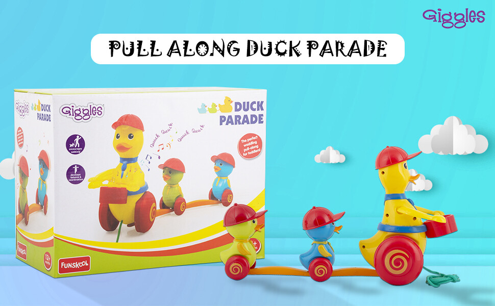 Giggles - Duck Parade , 2 in Pull Along Toy With Free Shipping | eBay 