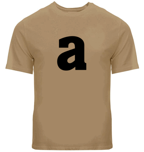 Buchstabe A Alphabet Unisex Herren Damen Tee T-Shirt cool Geschenk Shirts Freizeit Gr. S ~ 3XL - Bild 29 von 32