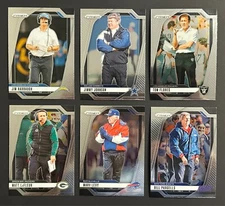 2024 Panini Prizm Football 6 Card Lot Head Coach Harbaugh Levy Parcells LaFleur