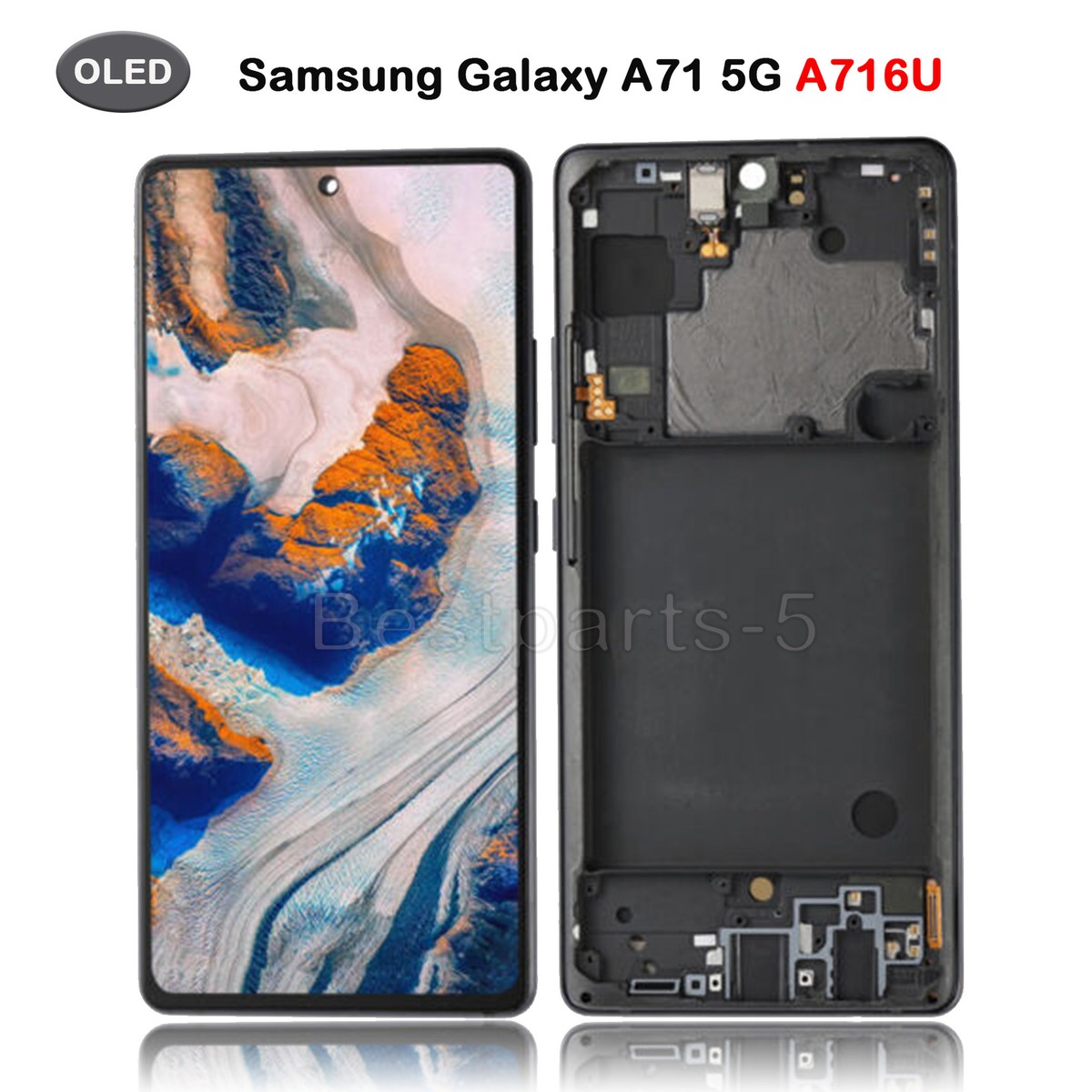 OLED For Samsung Galaxy A71 5G A716U LCD Display Touch Screen Replacement  Frame