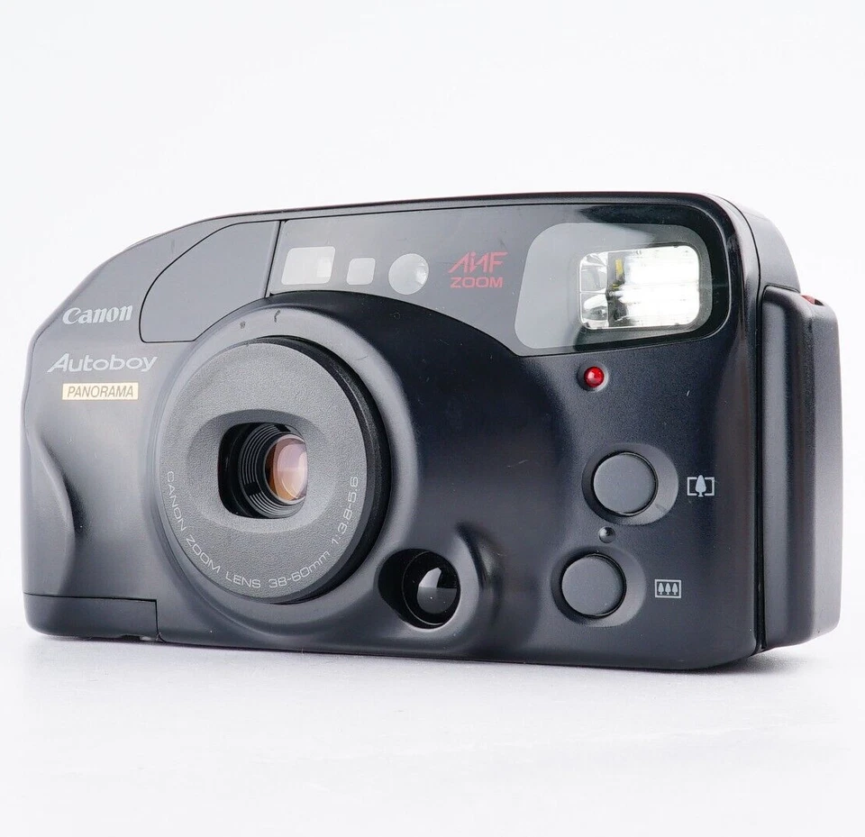 EX+5 Canon Autoboy AiAF ZOOM PANORAMA 35mm Point & Shoot Film Camera From JAPAN