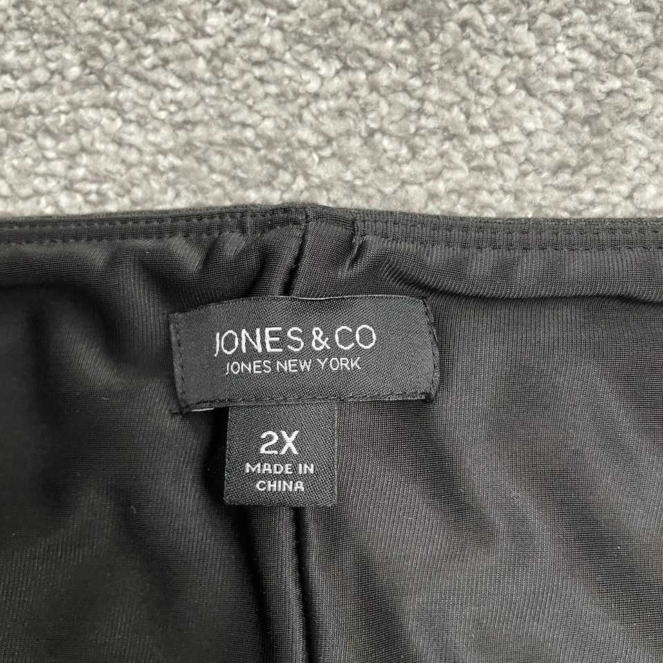 Jones New York Tapered Pull On Ankle Pants Womens 2X Gray Casual Active 37x26 - Image 4 of 4