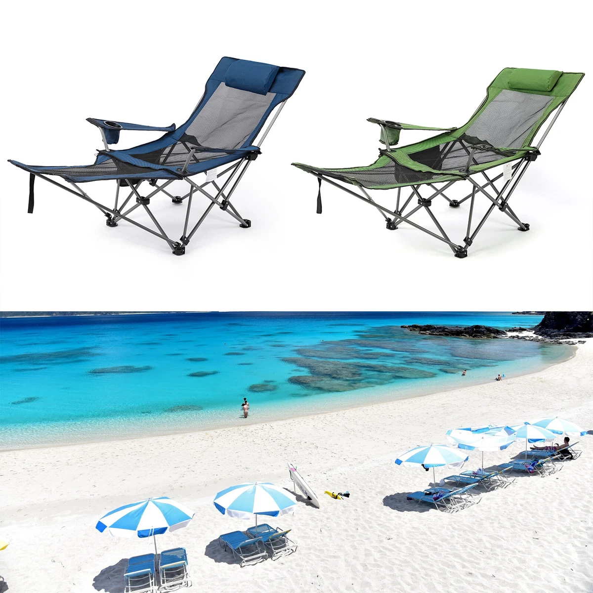 Portable cheap beach lounge
