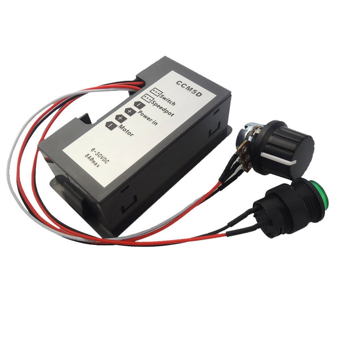 Controller Velocità Motore DC 6-30V PWM Reversibile – Avanti/Indietro Con Interruttore